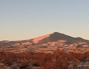 Photograph taken in  the  Kelso Dunes Wilderness