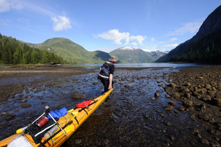 Kayaking in the Misty Fjords National Monument Wilderness in Alaska (Credit: Forest Service)